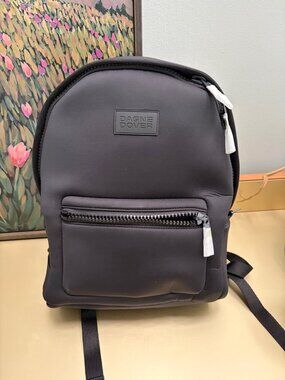 New NWT Dagne Dover Large Dakota Neoprene Backpack in Onyx Black Men/Women $230
